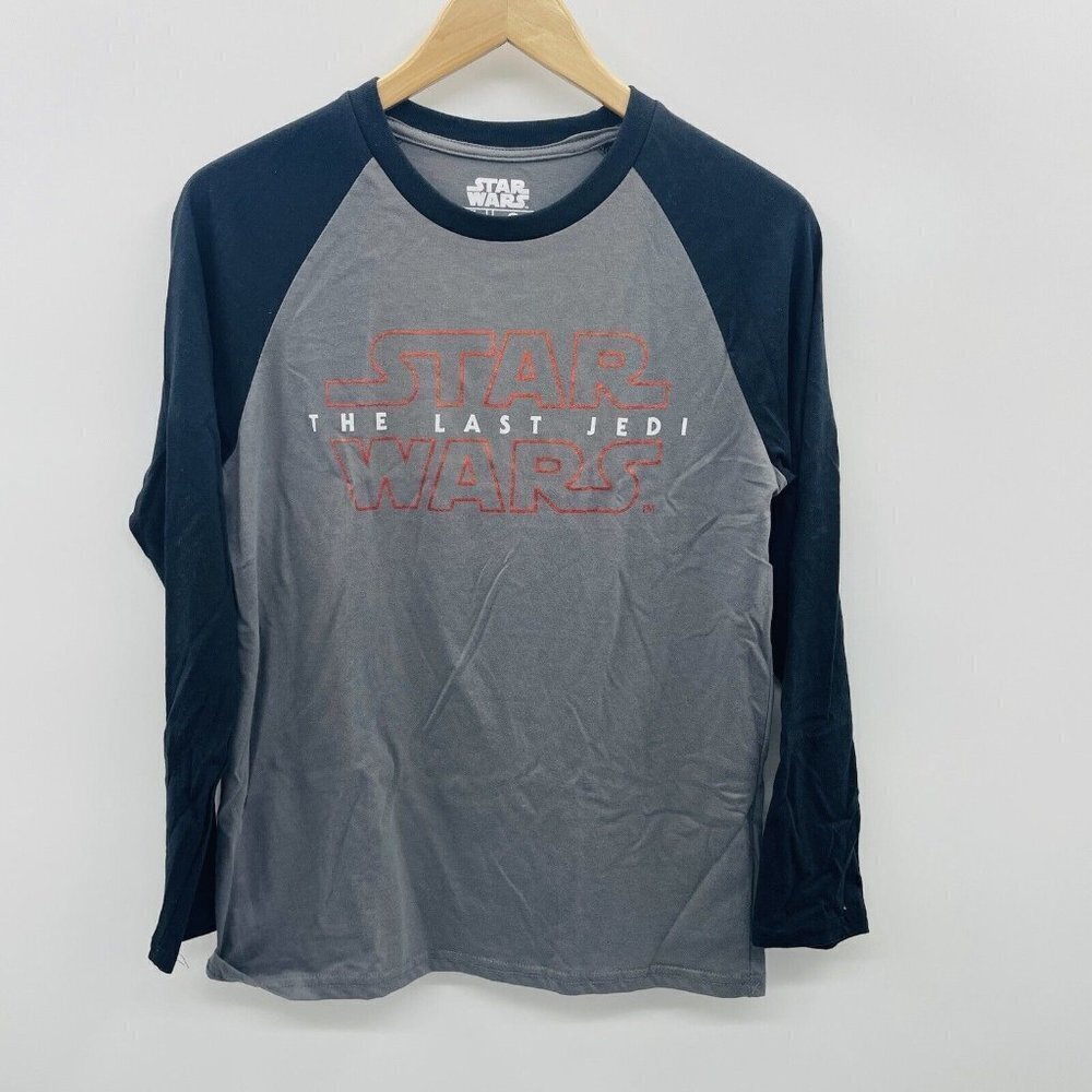 Mad Engine Star‎ Wars The Last Jedi Youth XL Graphic Printed Baseball Tee 2246